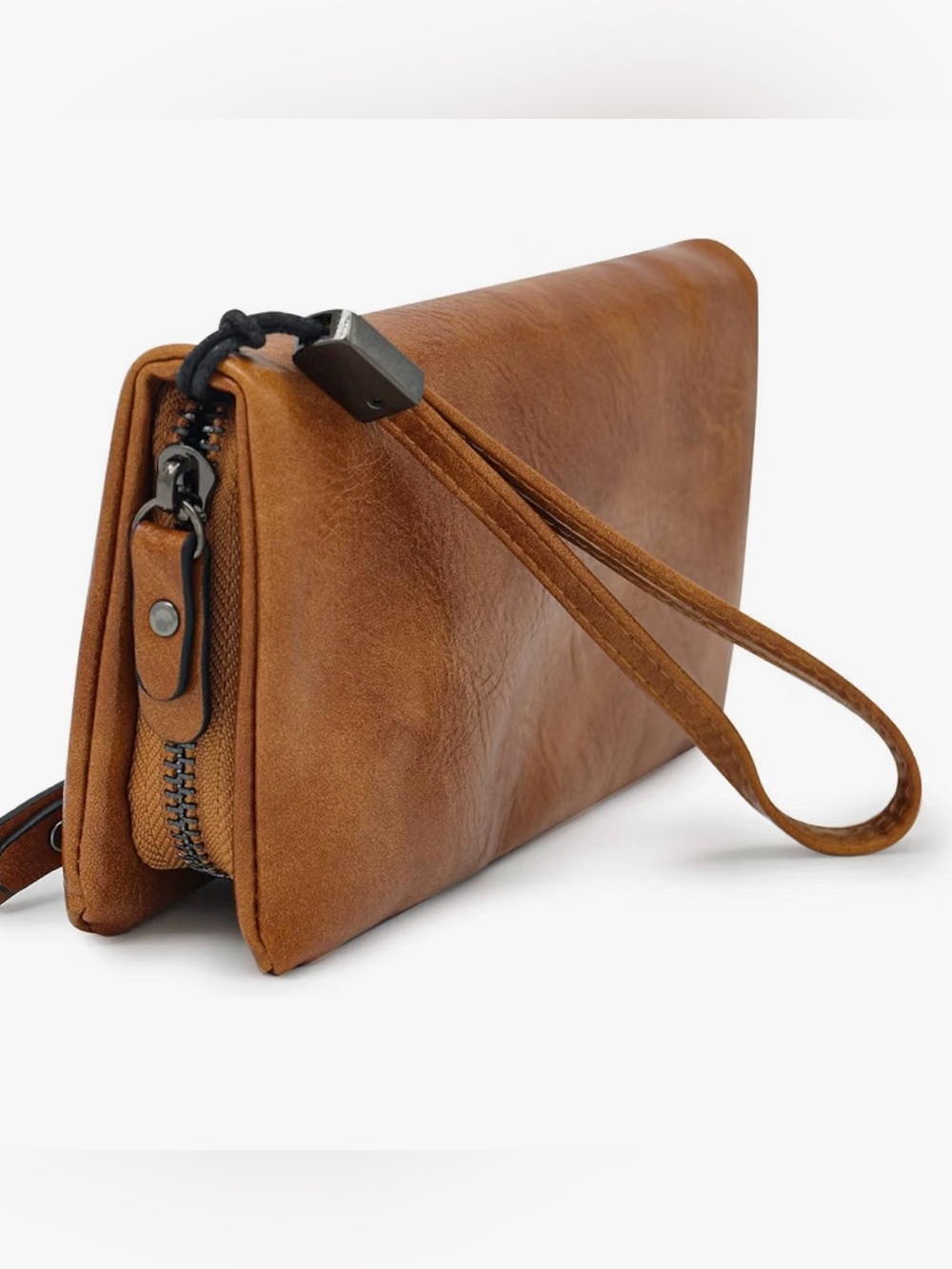 Women’s Tan Zip Wrist Wallet NWOT!